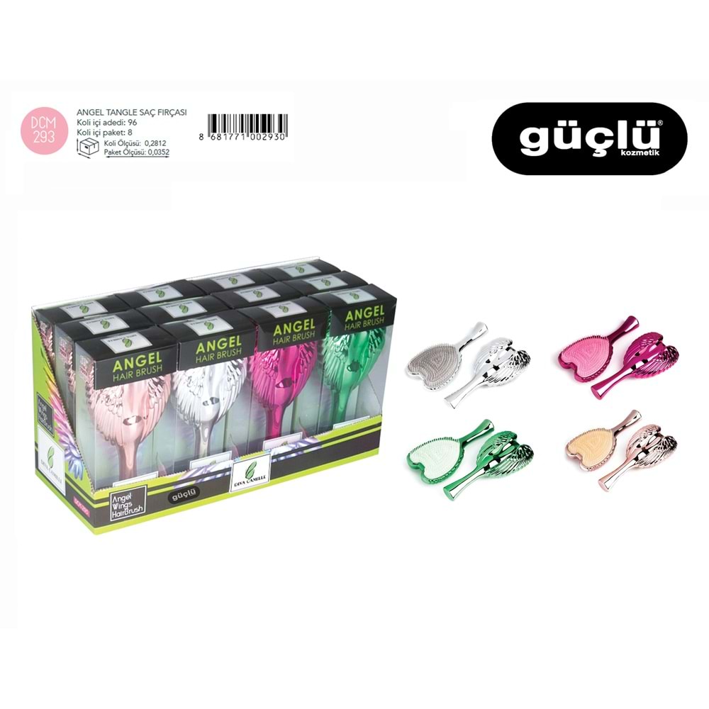 DİVA CAMİLLE ANGLE TANGLE SAÇ FIRÇASI DCM-293*12Lİ