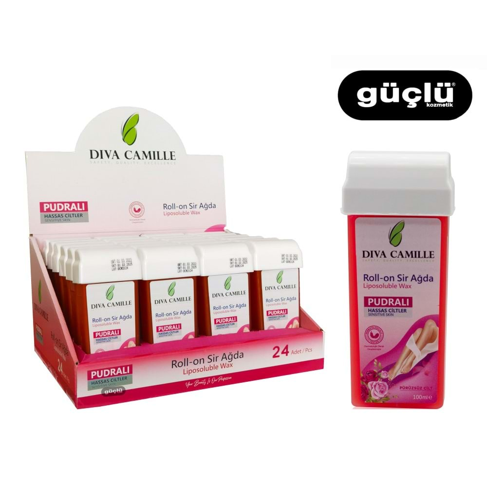 DİVA CAMİLLE SİR ROLL-ON AĞDA 100ML PUDRALI*24