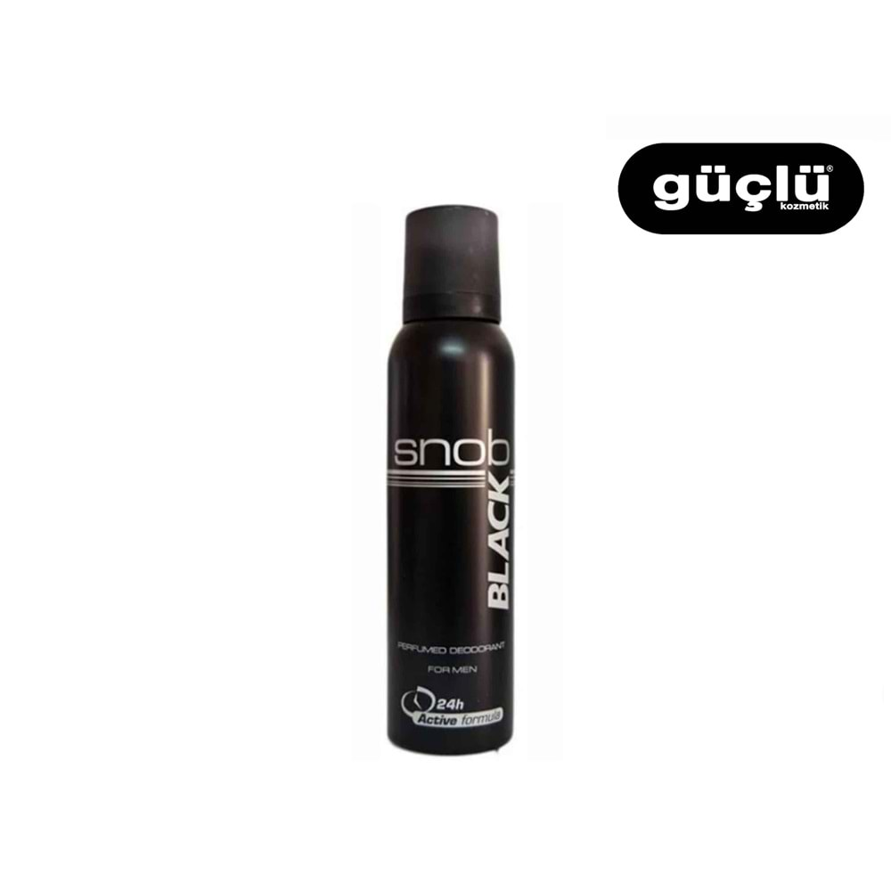 SNOB DEODORANT 150ML BLACK (SİYAH)*6LI