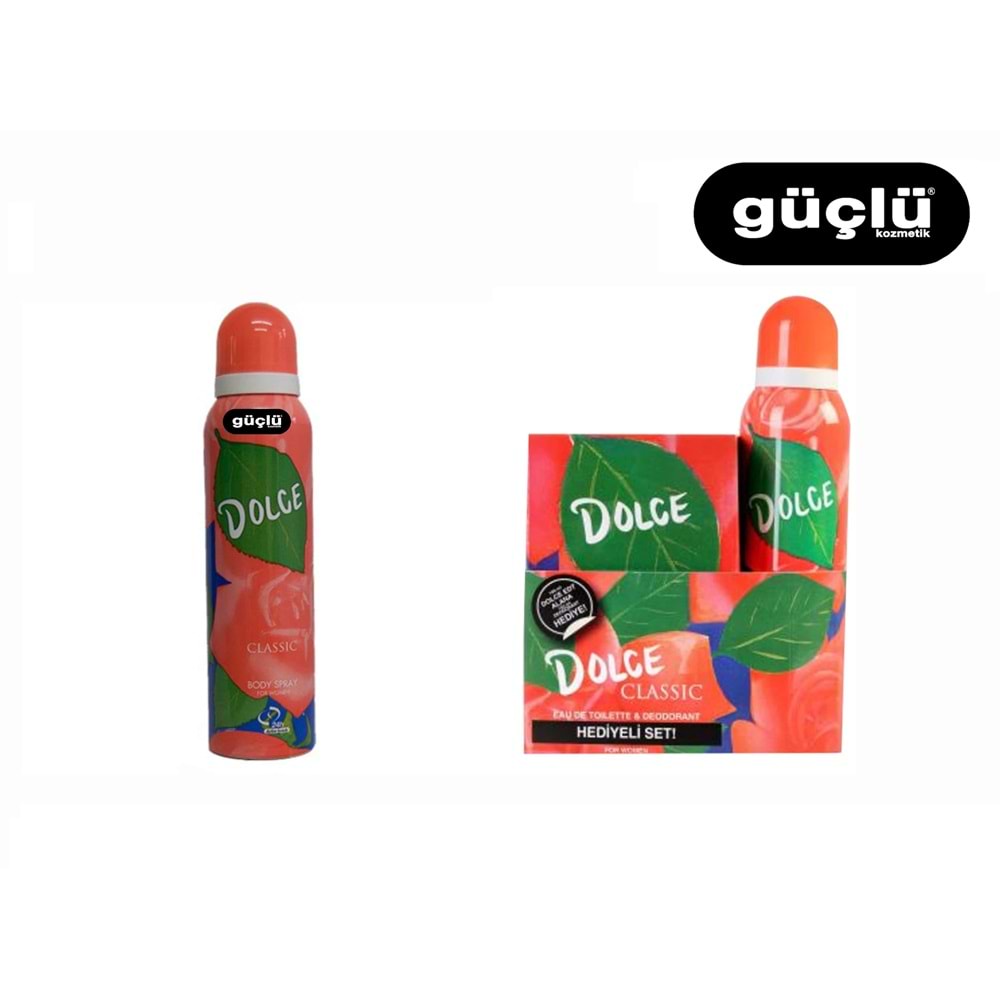 DOLCE GIFT SET PARFÜM KDN 100ML+150ML DEODORANT CLASSIC*6LI