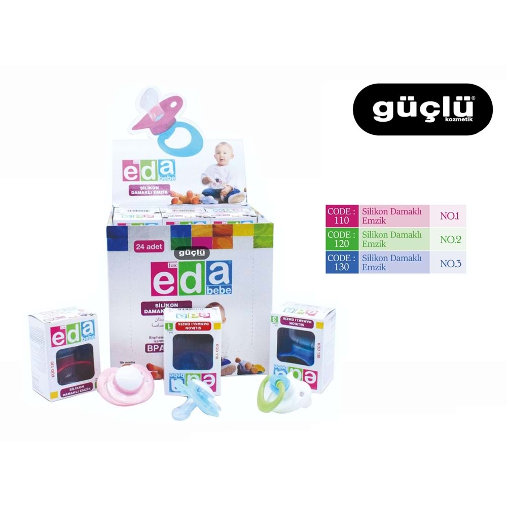 LUX EDA SİLİKON DAMAKLI EMZİK 2 KOD120*24LÜ