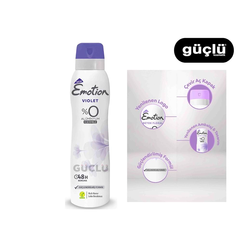 EMOTİON DEO 150ML VIOLET*6LI
