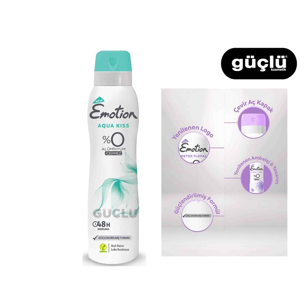 EMOTİON DEO 150ML AQUA KISS*6LI