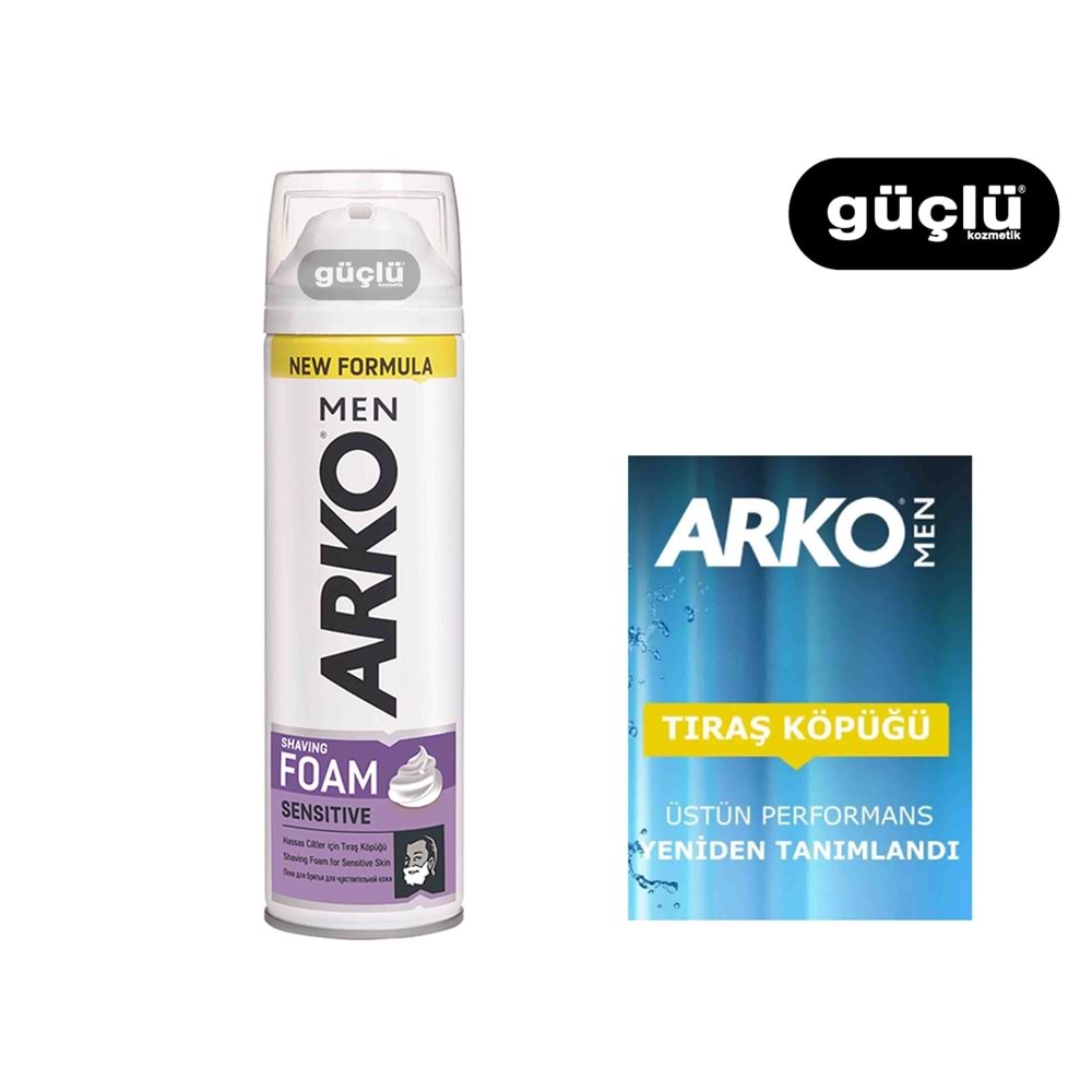 ARKO MEN TIRAŞ KÖPÜĞÜ 200ML SENSETİVE*6LI