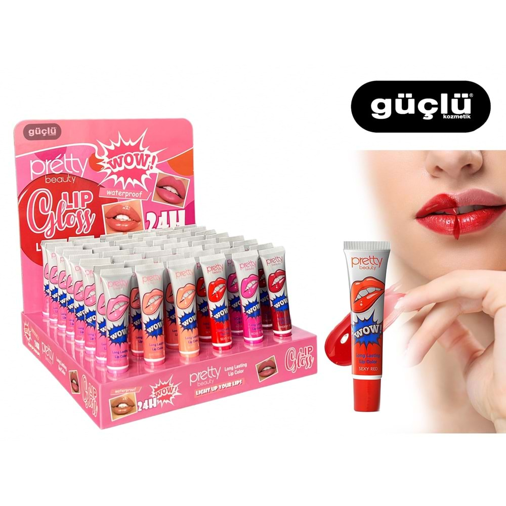 PRETTY BEAUTY LIP GLOSS SOYULABİLİR RUJ PB 904*48Lİ