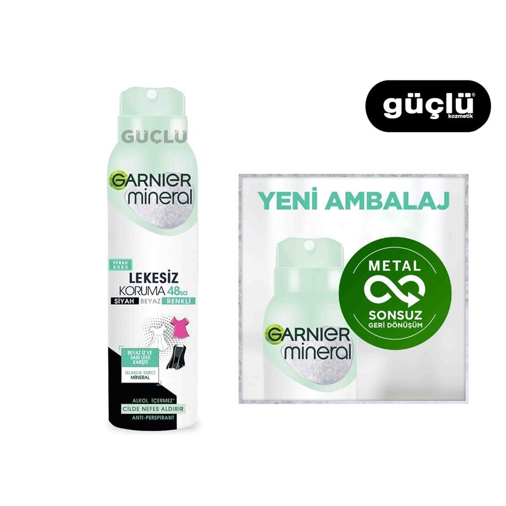 GARNİER DEO 150ML KDN LEKESİZ KORUMA FERAH KOKU*6LI