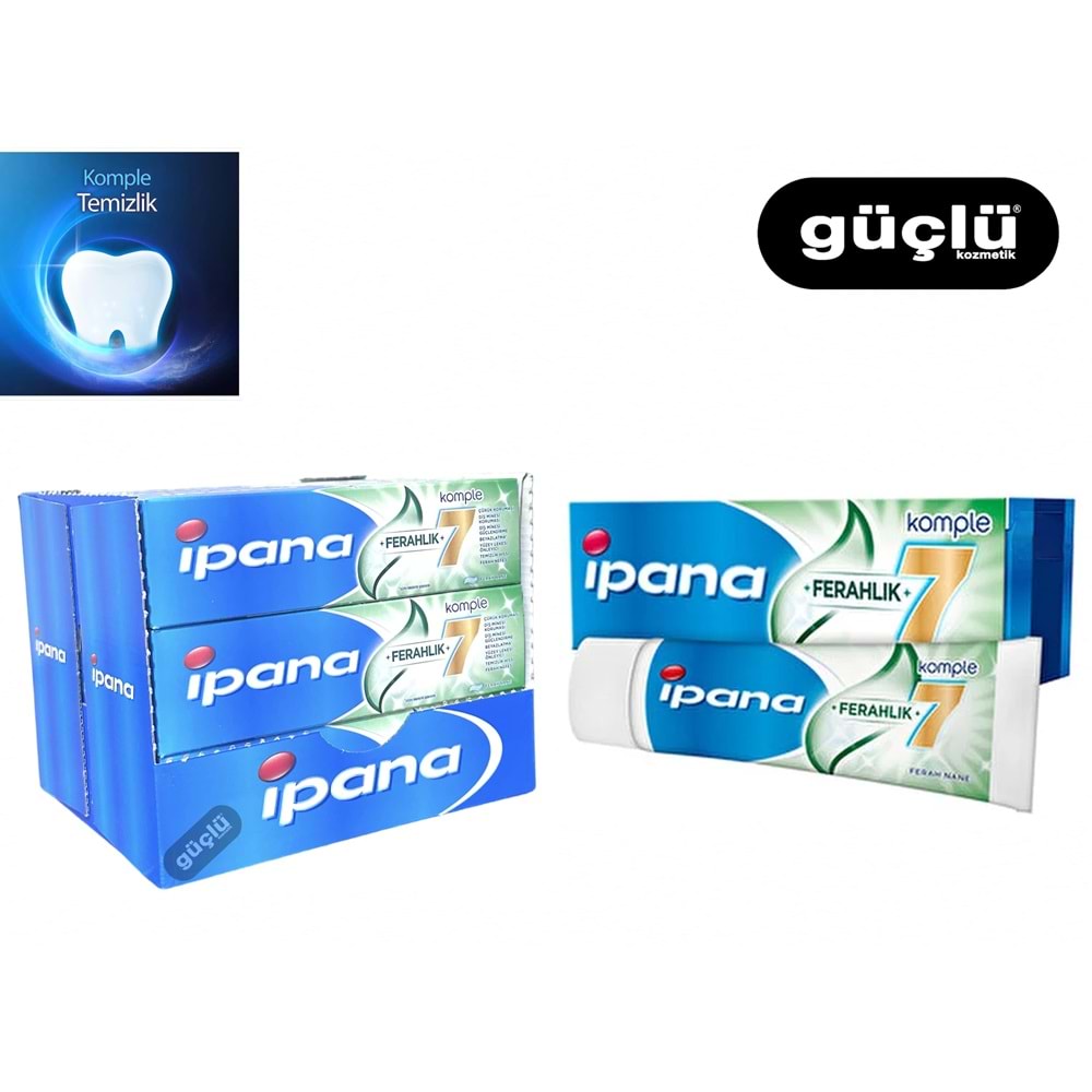 İPANA DİŞ MACUNU 100ML 7*7 KOMPLE FERAHLIK *12Lİ
