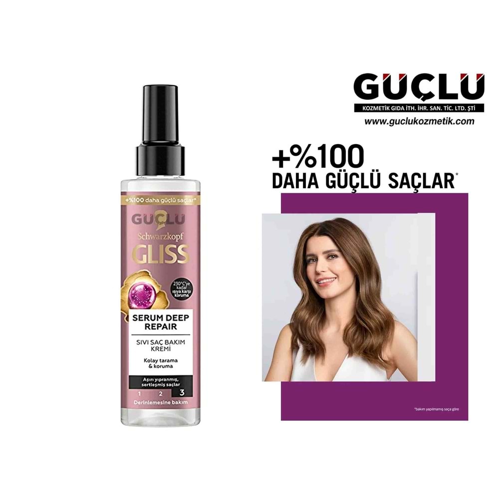GLİSS SIVI SAÇ KREMİ 200ML SERUM DEEP REPAIR*6LI