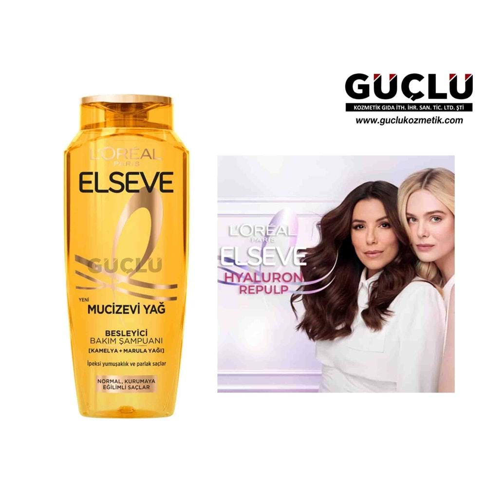 LOREAL ELSEVE ŞAMPUAN 390ML MUCİZEVİ YAĞ 5294*6LI