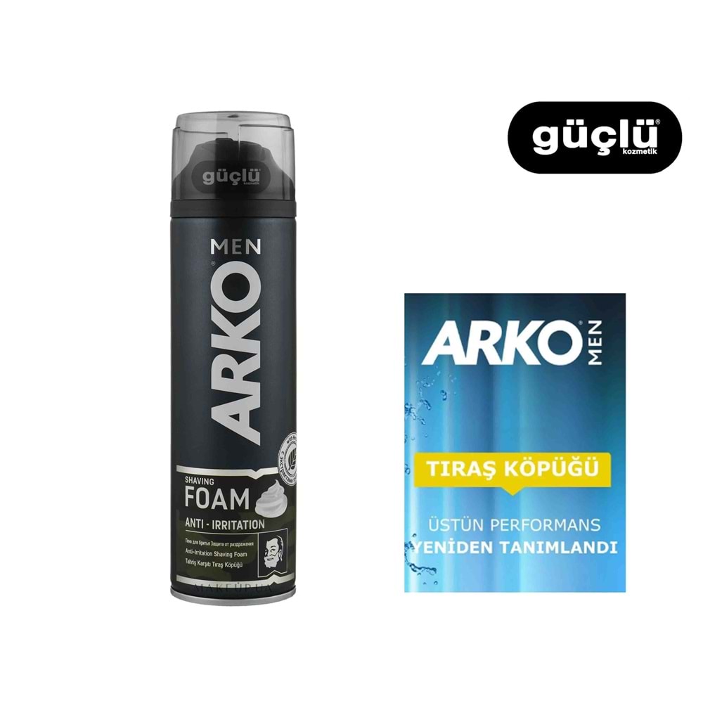 ARKO MEN TIRAŞ KÖPÜĞÜ 200ML ANTI-IRRITATION*6LI