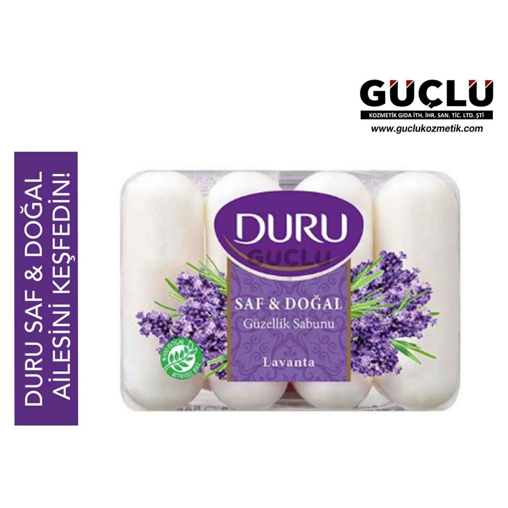 DURU SABUN SAF&DOĞAL 280GR LAVANTA*24LÜ