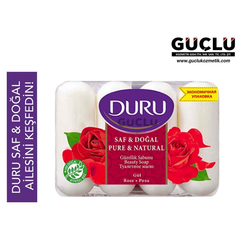 DURU SABUN SAF&DOĞAL 280GR GÜL*24LÜ