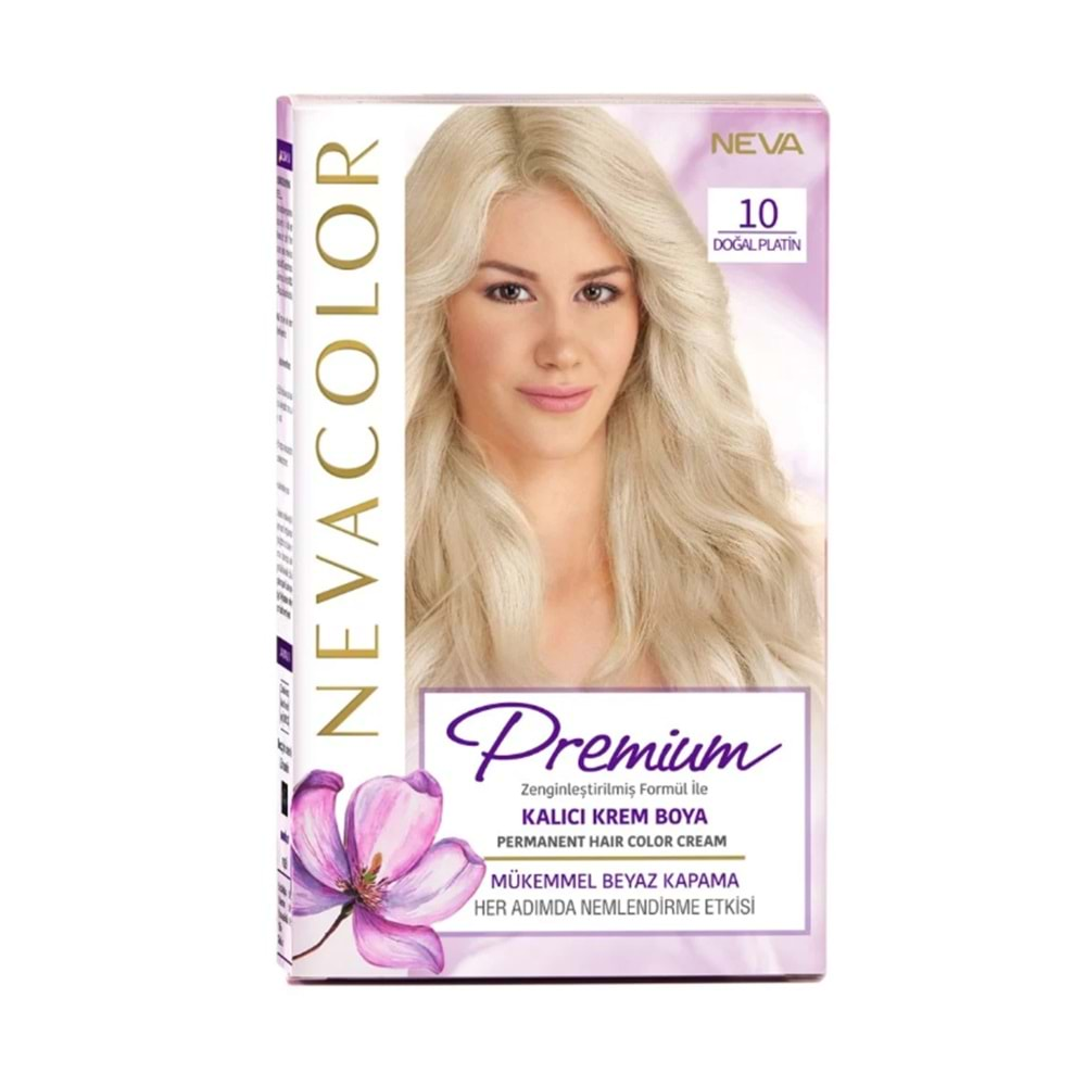 NEVACOLOR PREMİUM SET BOYA 10 DOĞAL PLATİN*24LÜ