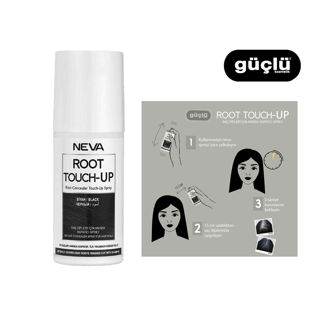 ROOT TOUCH-UP SPREY 75ML SİYAH*12Lİ