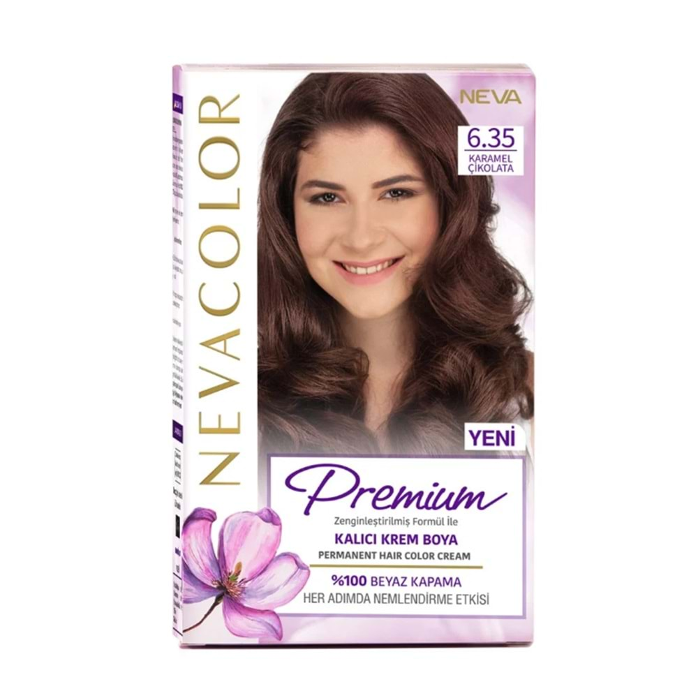 NEVACOLOR PREMİUM SET BOYA 6,35 KARAMEL ÇİKOLATA*24LÜ