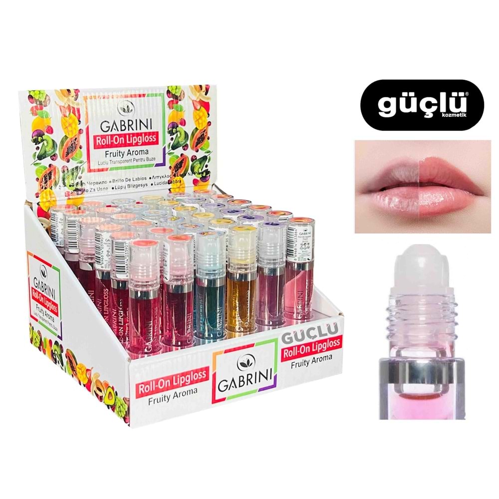 GABRİNİ LİP GLOSS MEYVELİ ROLL-ON 3918*36LI