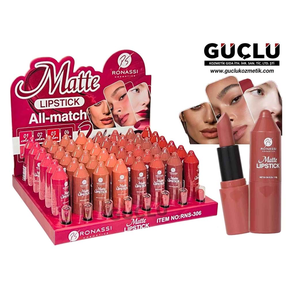 RONASSİ LİP STICK ALL - MATCH RNS306*48Lİ