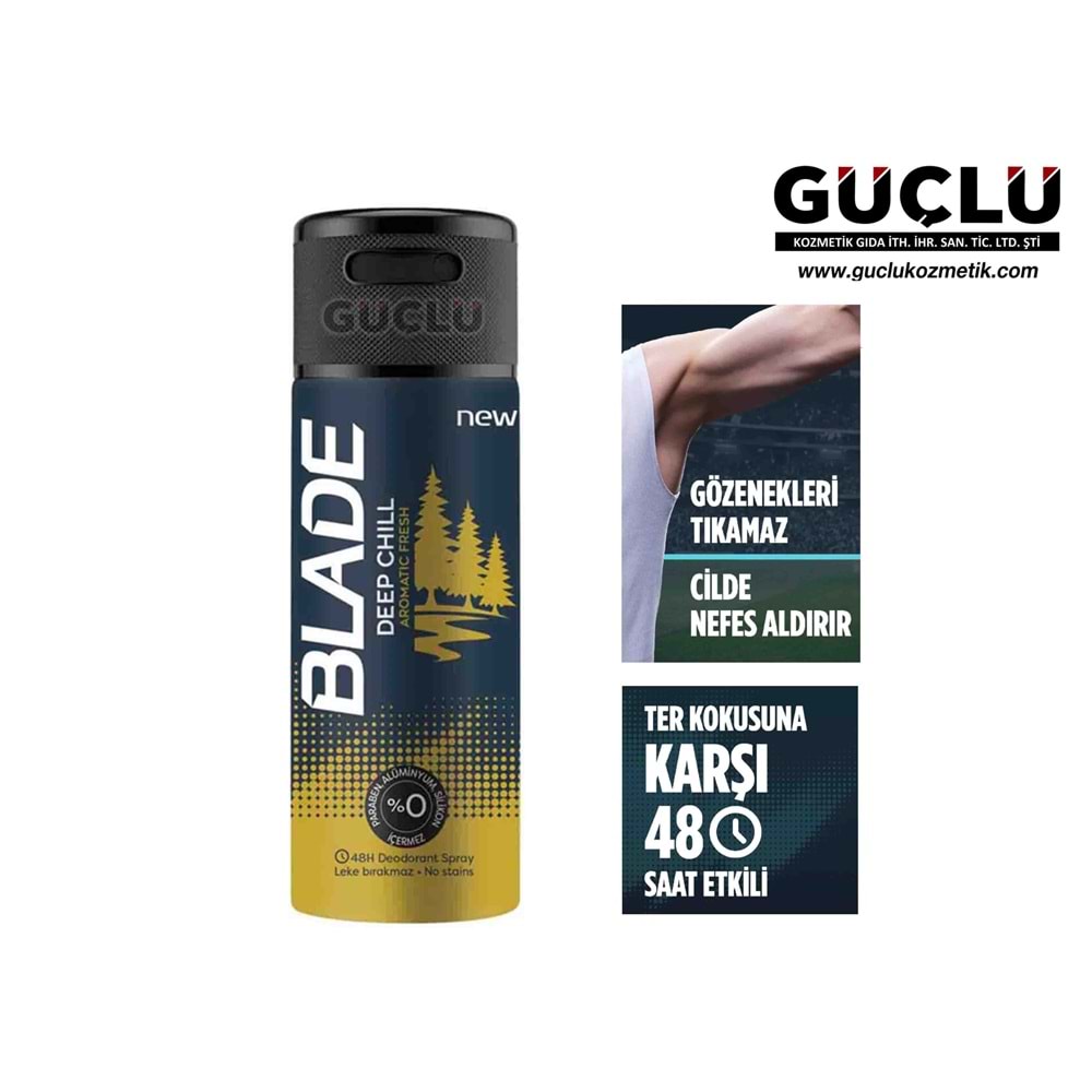 BLADE DEO 150ML DEEP CHILL*6LI