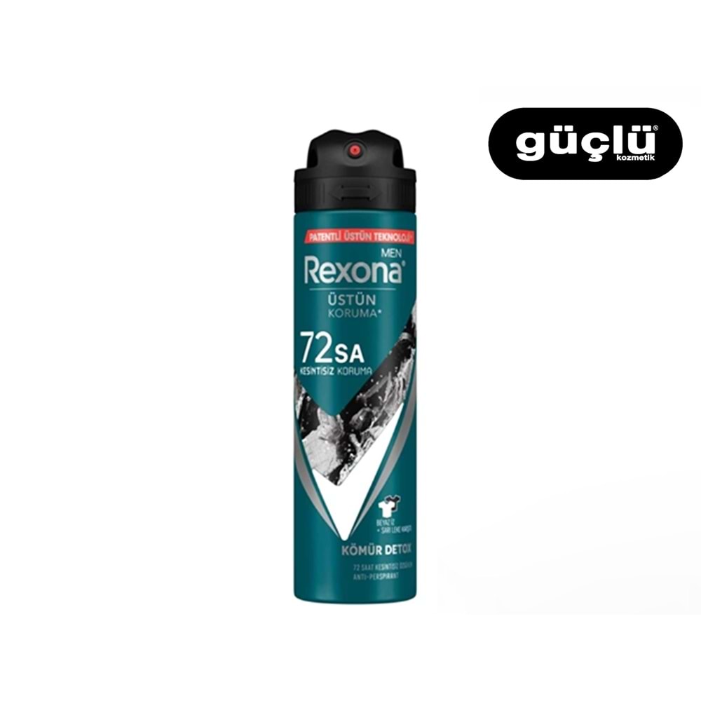 REXONA MEN DEO 150ML KÖMÜR DETOX*6LI