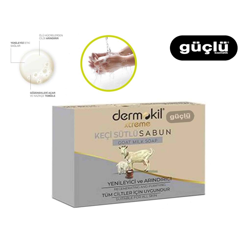 DERMOKİL XTR SABUN 100 GR KEÇİ SÜTÜ 8866*24LÜ