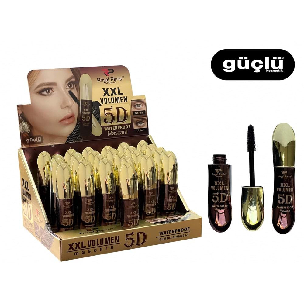 ROYAL P. MASKARA XXL VOL. 5D WATERPROOF RPM6476 1*24LÜ