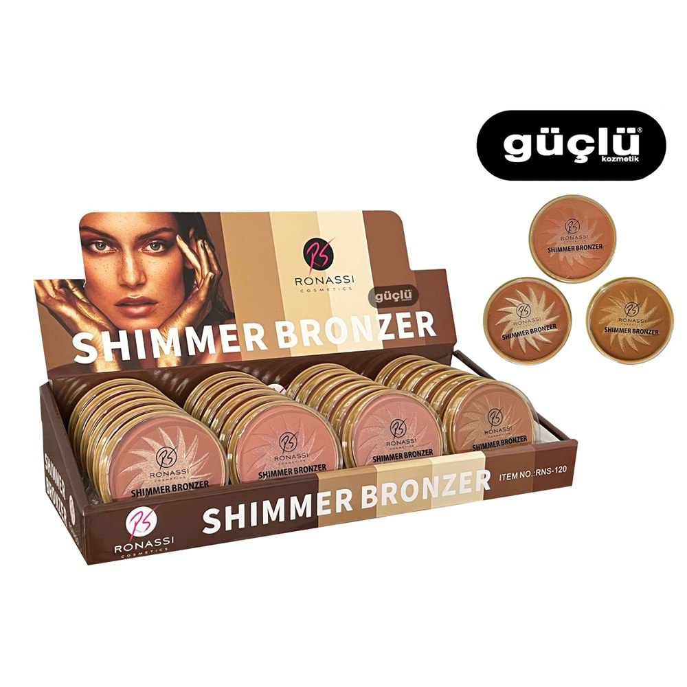 RONASSİ SHIMMER BRONZER PALET RNS-120*24LÜ