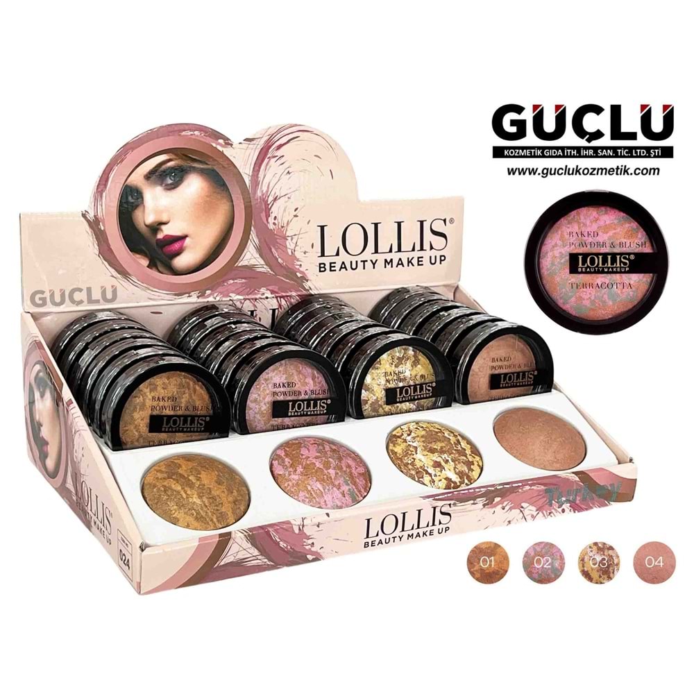LOLLIS BEAUTY PUDRA TERRACOTTA & ALLIK LS352*24LÜ