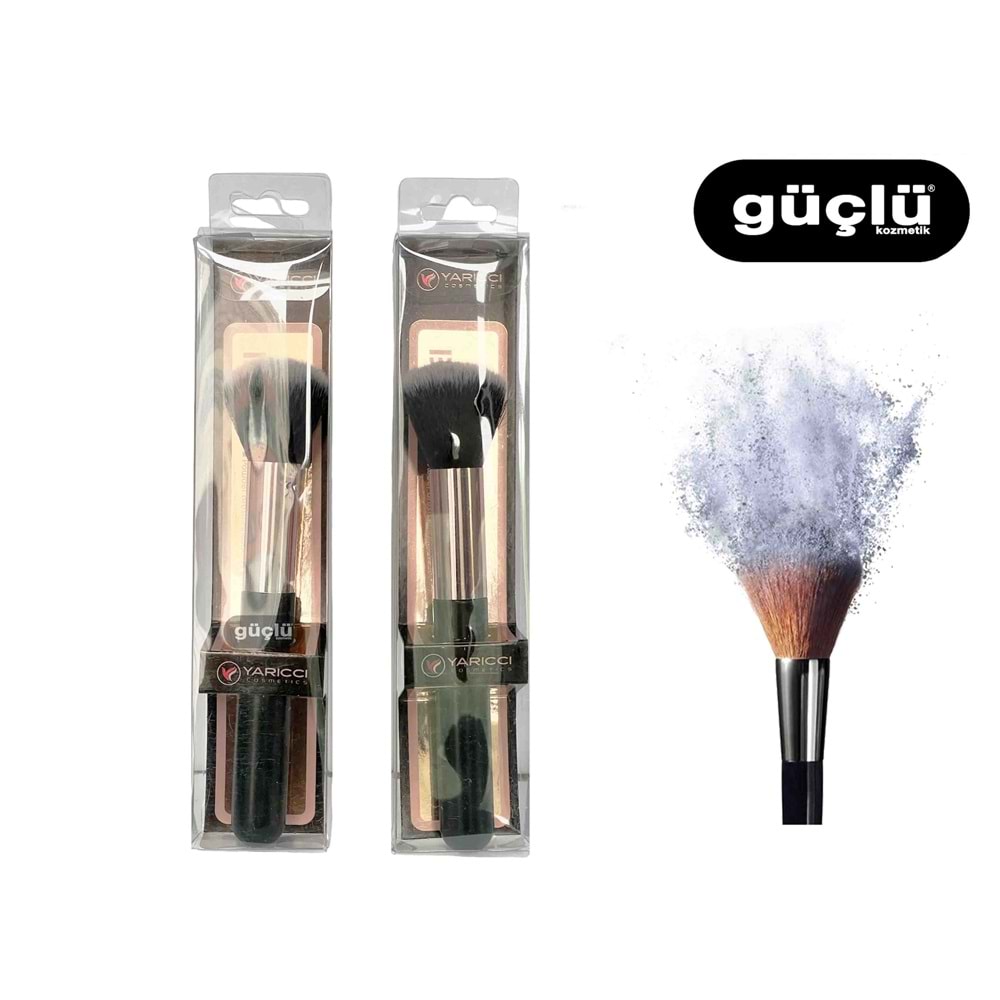 YARICCI MAKYAJ FIRÇASI (SİYAH SAPLI) TEKLİ YRC184*12Lİ