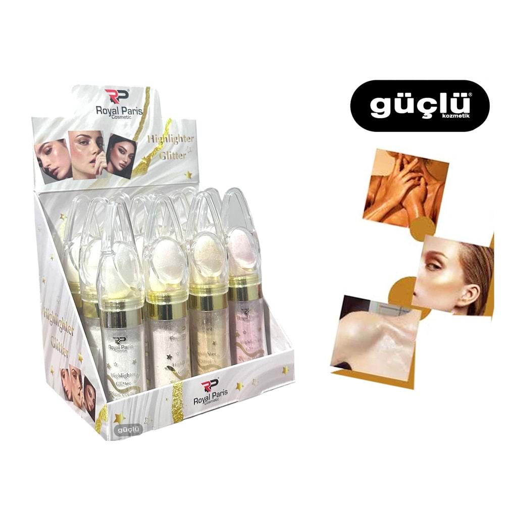 ROYAL P. HIGHLIGHTER GLİTER RP8355-2*12Lİ