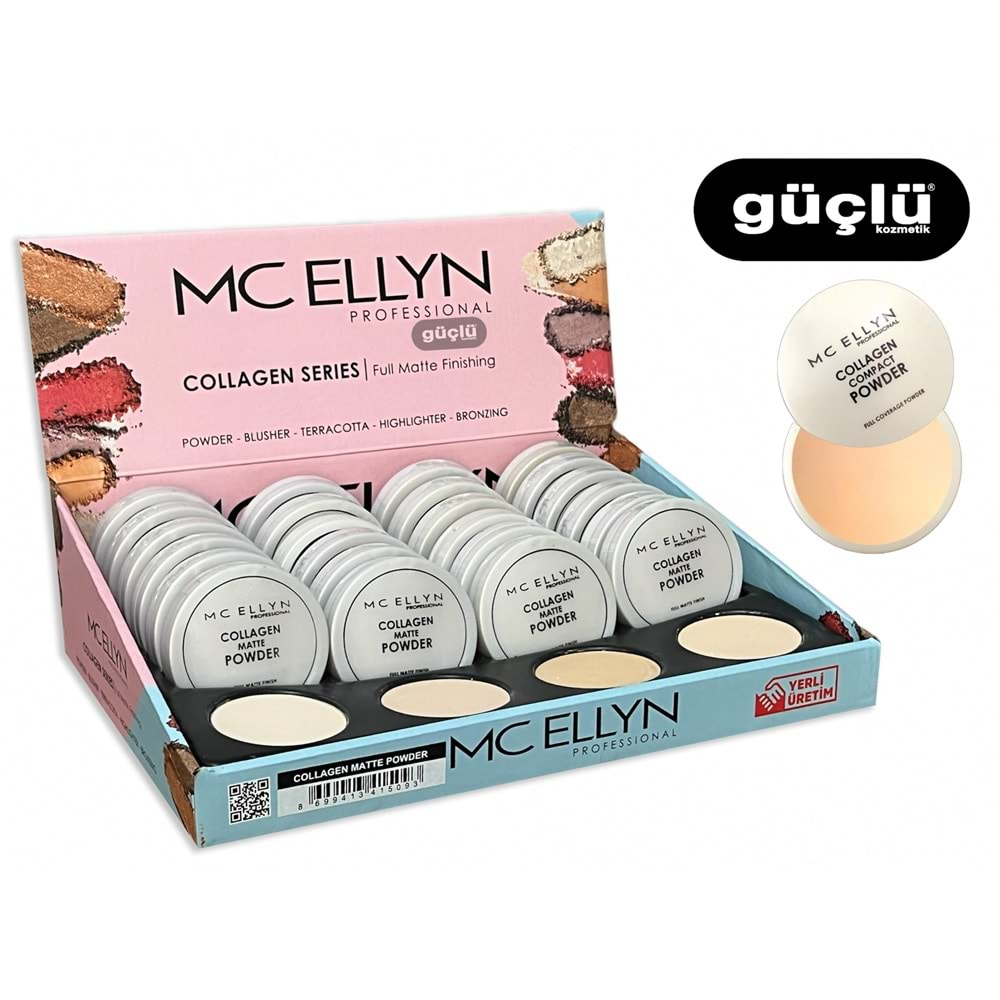 MC ELLYN PUDRA COLLAGEN MATTE POWDER 5093*24LÜ