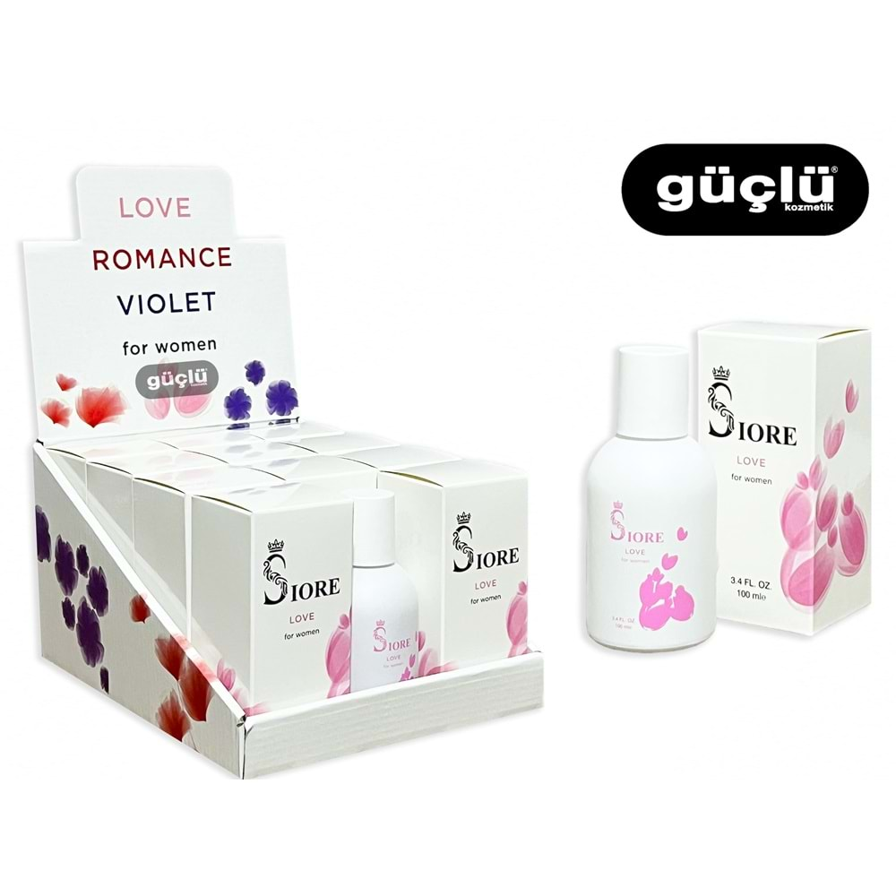 SİORE EDT PARFÜM KADIN 100ML LOVE*11Lİ