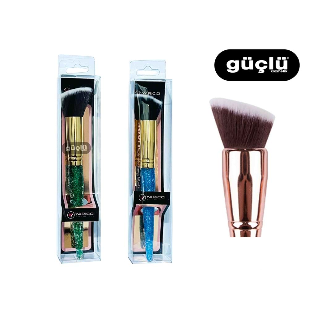 YARICCI MAKYAJ FIRÇA ( SİMLİ SAP TEKLİ ) YRC179*12Lİ