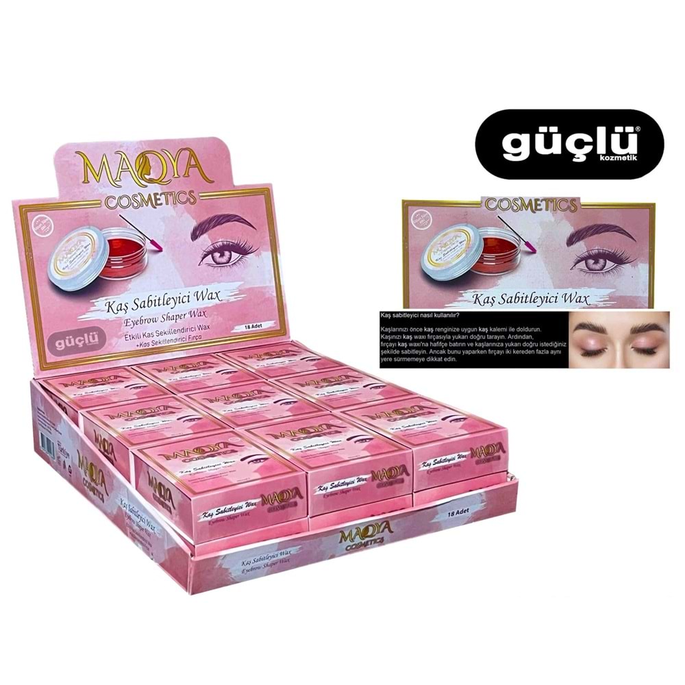 MAQYA KAŞ SABİTLEYİCİ WAX 0669*18Lİ
