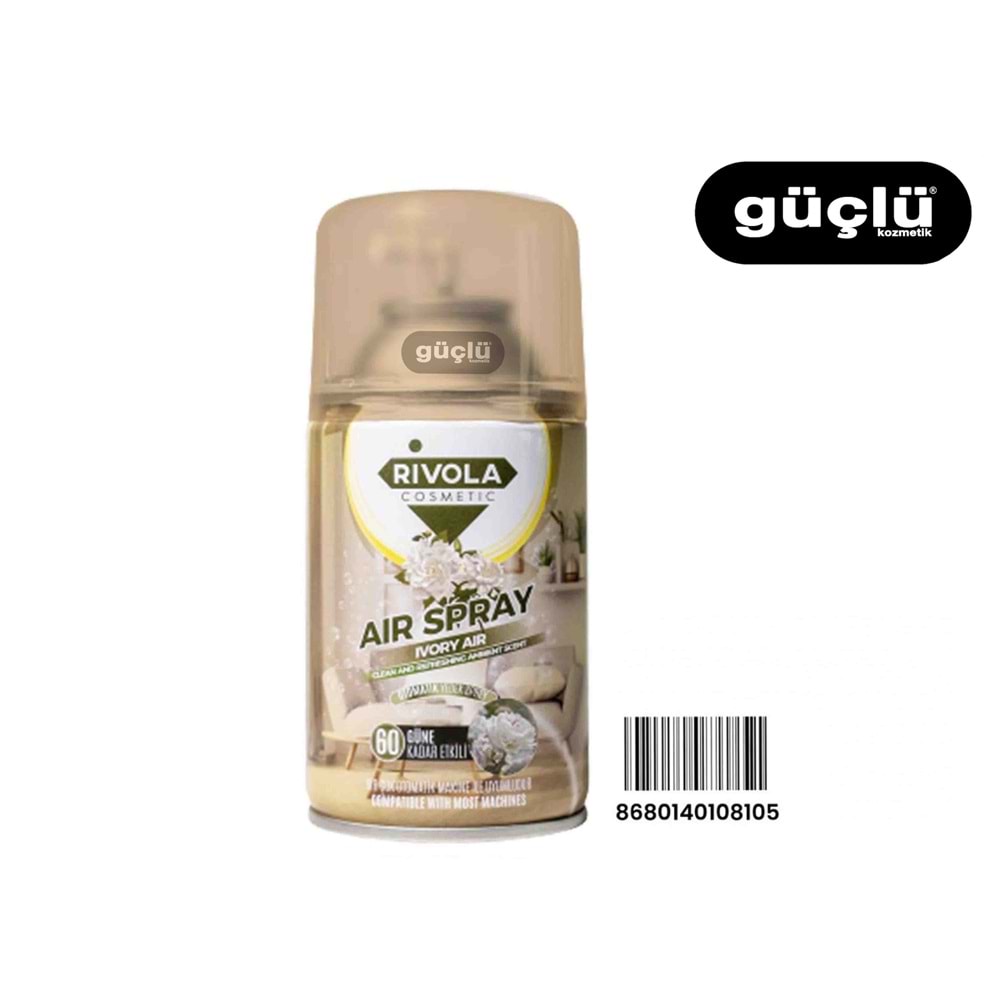 RİVOLA ODA SPREY YEDEK TÜP 250ML IVORY AIR*12Lİ