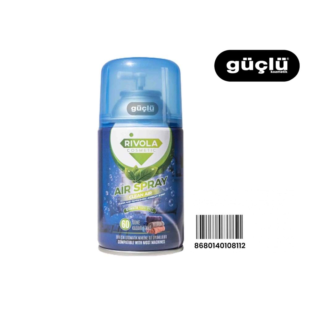RİVOLA ODA SPREY YEDEK TÜP 250ML OCEAN AIR*12Lİ