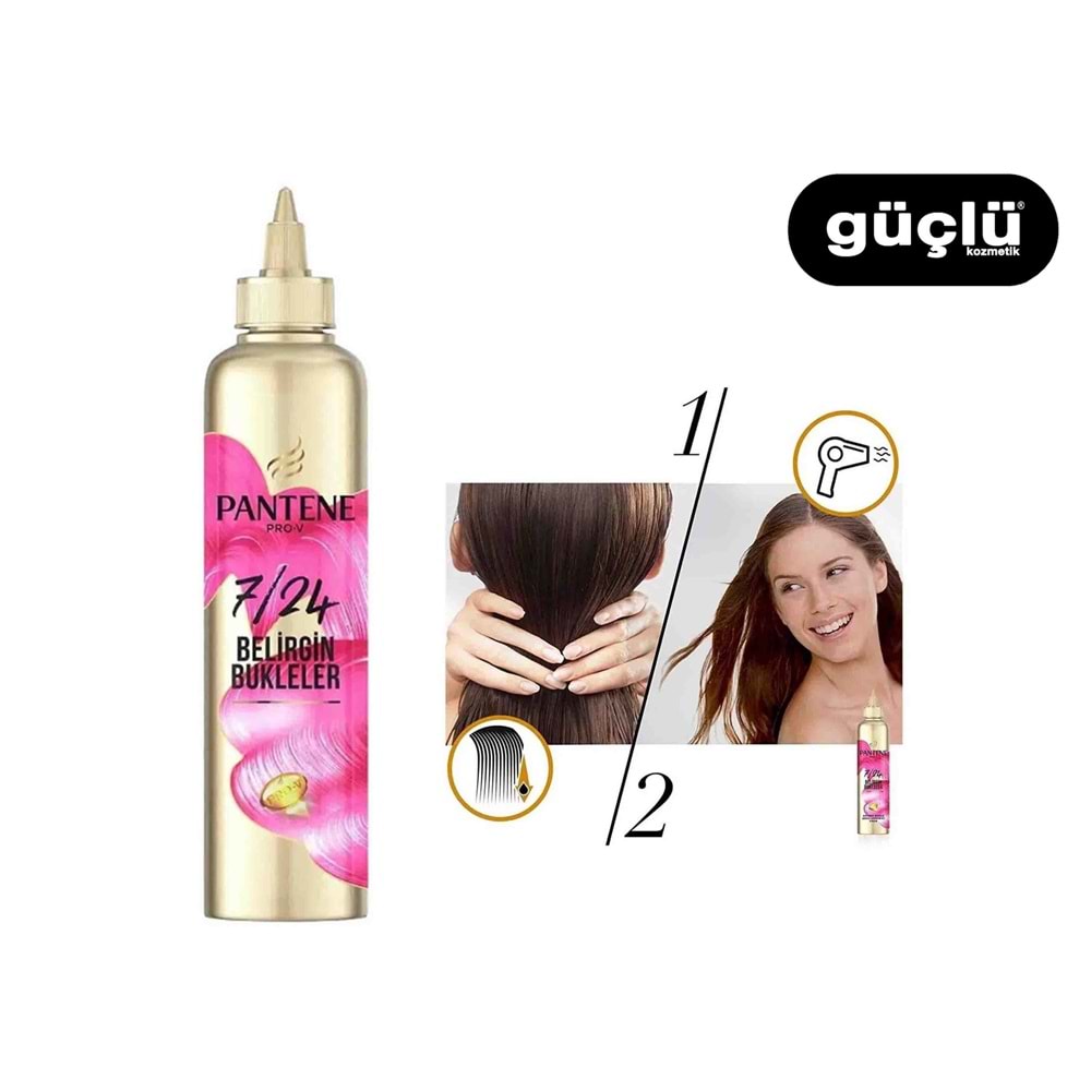 PANTENE 7/24 SAÇ BAKIM KREMİ 300ML BELİRGİN BUKLELER*6LI