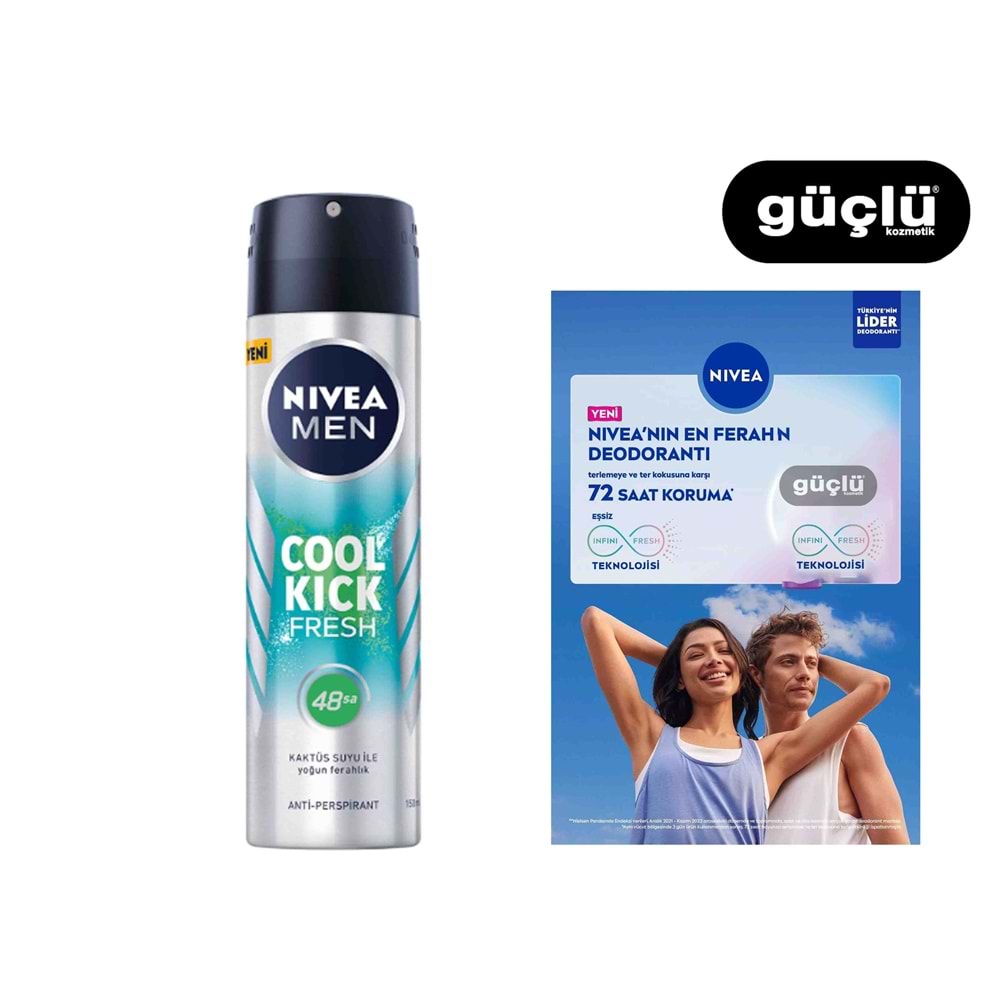 NİVEA DEO ERK 150ML COOL KICK FRESH*6LI