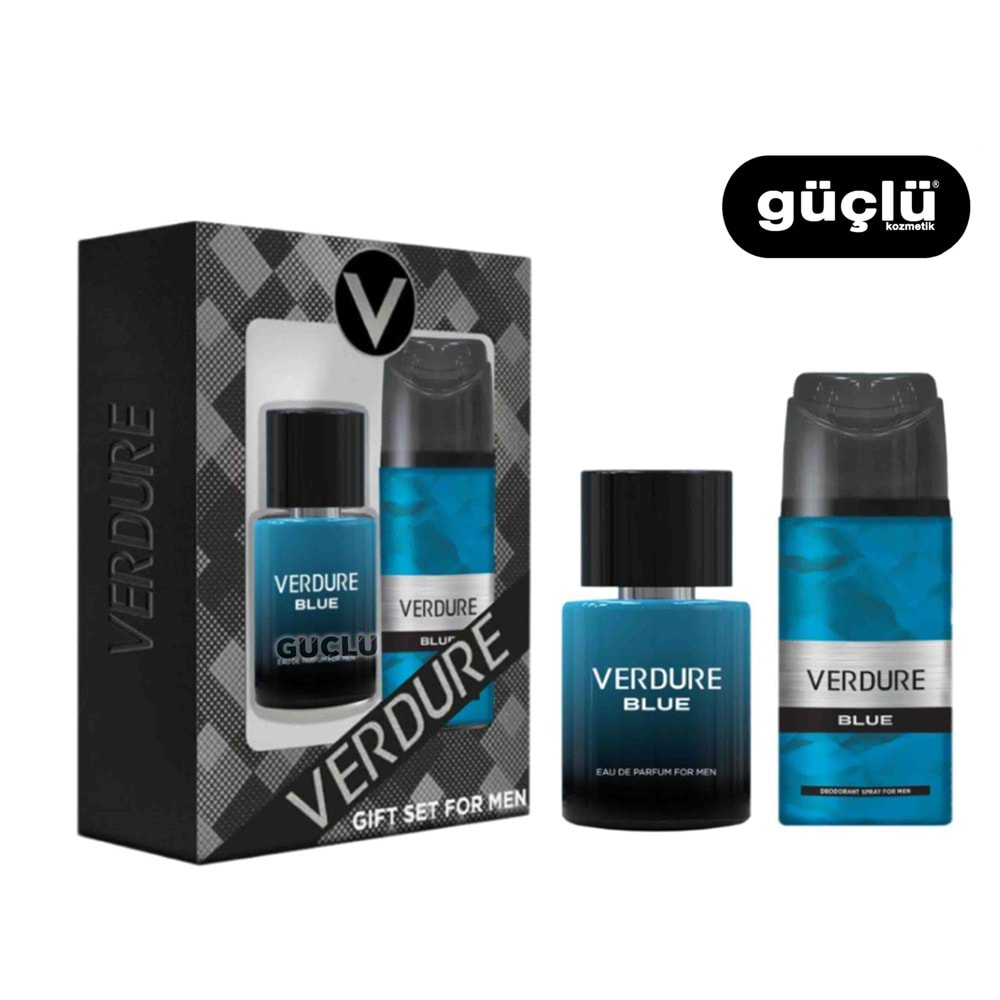 VERDURE GİF SET PARFÜM ERK EDT100+150ML DEO BLUE*12Lİ