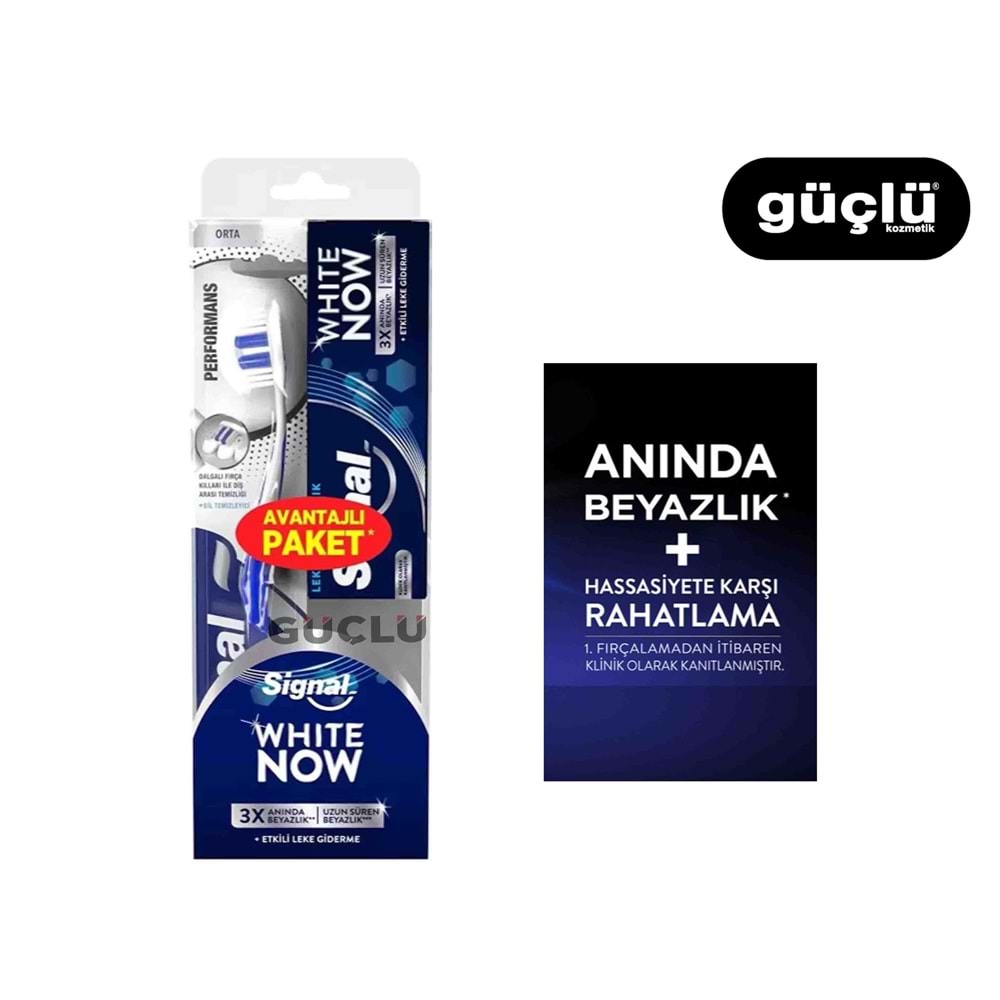 SİGNAL DİŞ MACUNU WHITE NOW 50ML+DİŞ FIRÇASI 5875*8Lİ