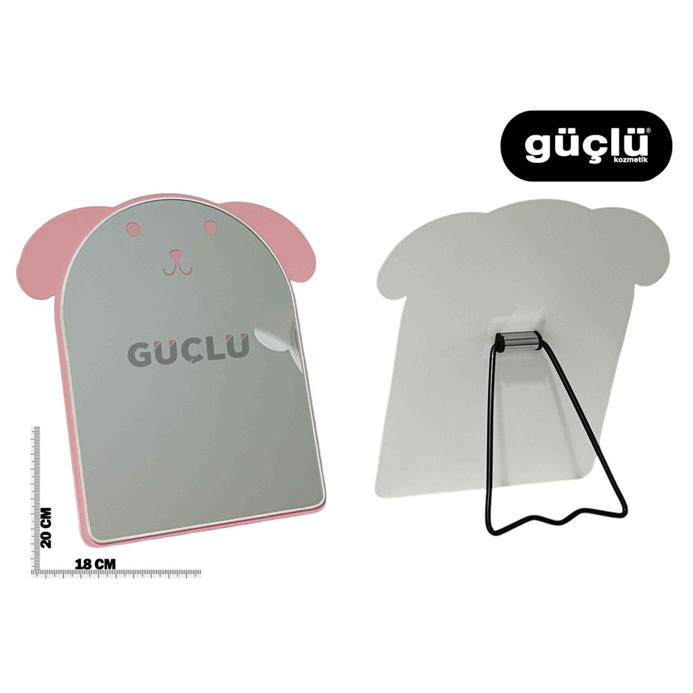 LİNPOOX MASA ÜSTÜ AHŞAP AYNA (KÖPEK) NO:A-17*12Lİ