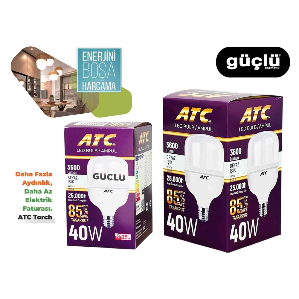 ATC LED AMPUL BEYAZ TORCH 40W*12Lİ