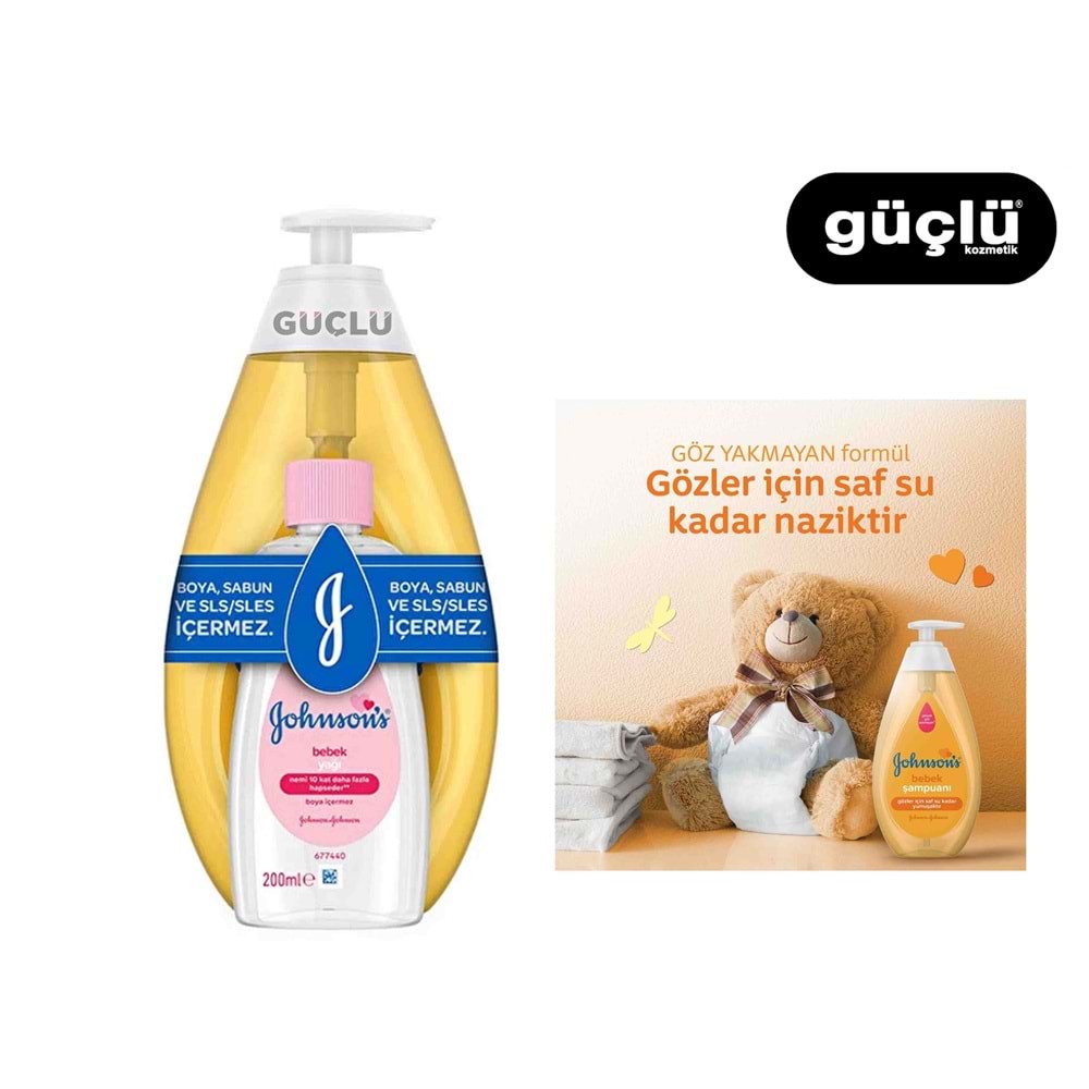 JOHNSONS BABY BEBEK ŞAMPUAN 750ML+200ML YAĞ*6LI