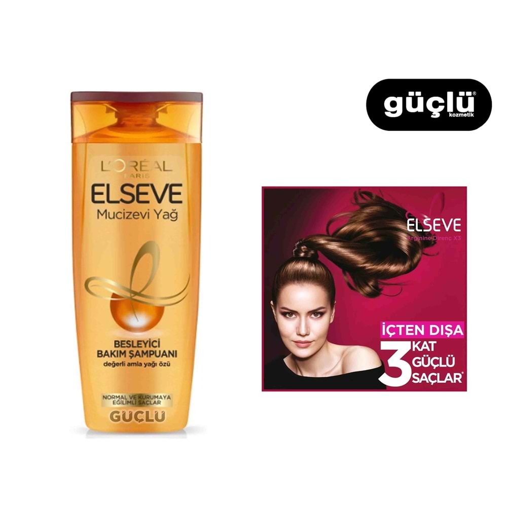 LOREAL ELSEVE ŞAMPUAN 360ML MUCİZEVİ YAĞ 5065*6LI