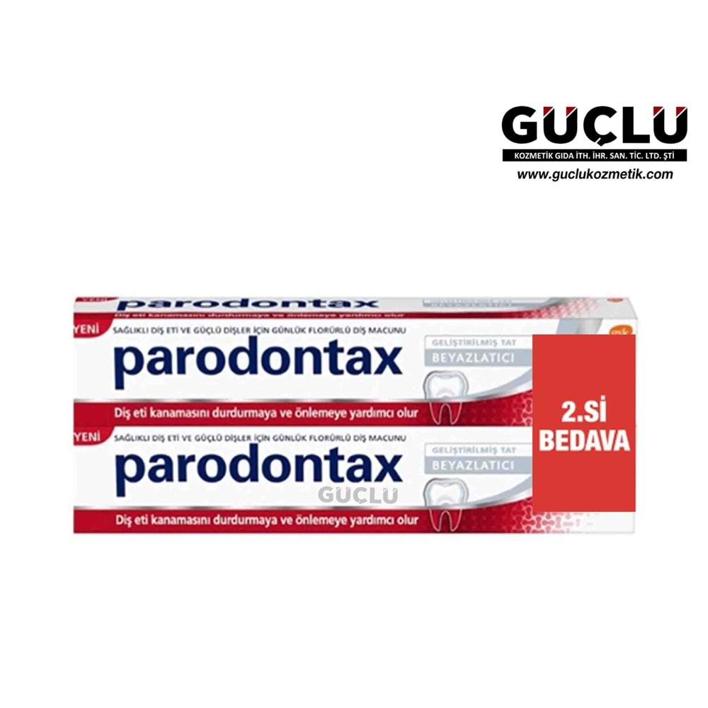 PARODONTAX DİŞ MACUNU 75ML+75ML BEYAZLATICI 2281*12Lİ