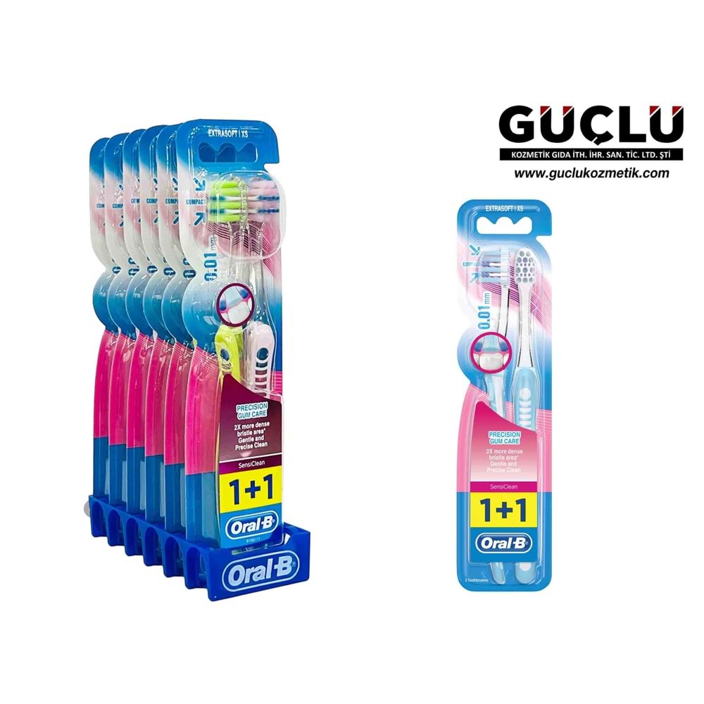 ORAL B DİŞ FIRÇASI EXTRA SOFT XS 1+1 SENSİ CLEAN 6724*6LI