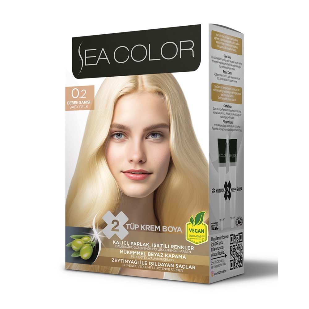 SEA COLOR SAÇ BOYASI 0.2 BEBEK SARISI*24LÜ