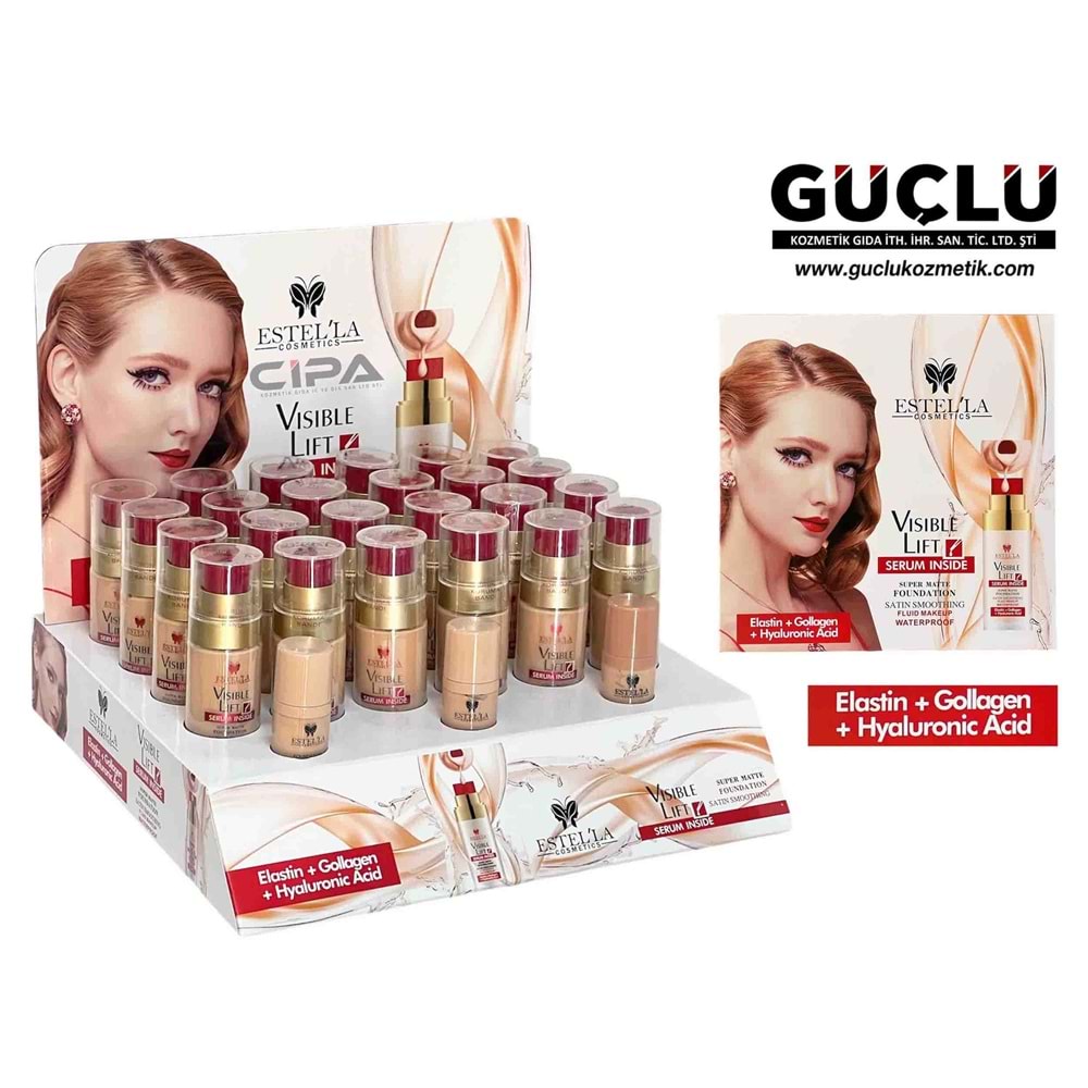 ESTELLA CAM FONDÖTEN 30ML VISIBLE LIFT FN504*24LÜ