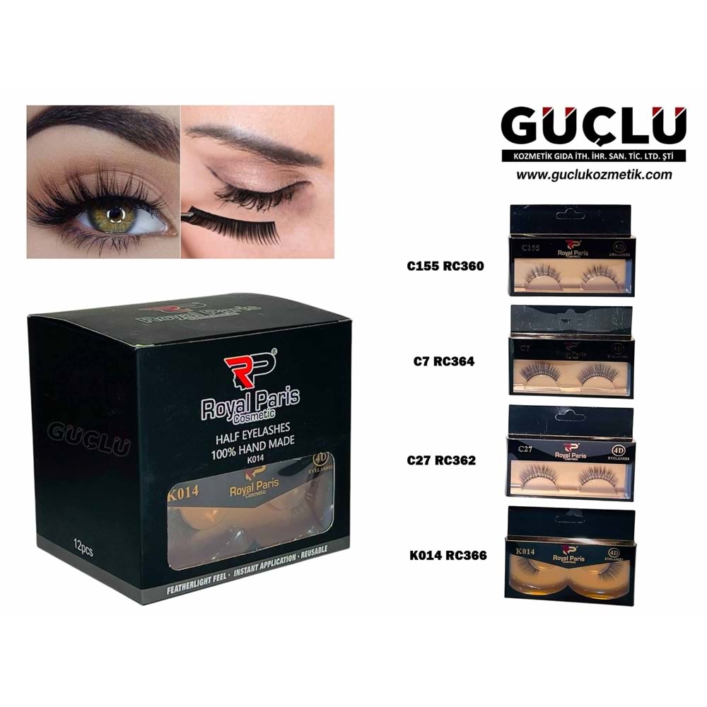 ROYAL P. TAKMA KİRPİK 4D K014 RC366*12Lİ