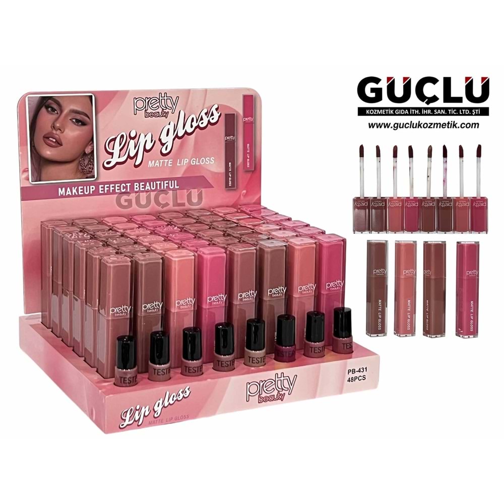 PRETTY B. LİP GLOSS MATTE PB431*48Lİ