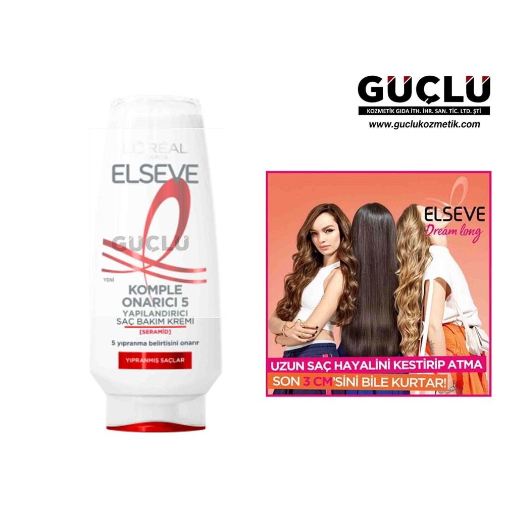 LOREAL ELSEVE SAÇ BAKIM KREMİ 250ML KOMPLE ONARICI 5 3205*6LI